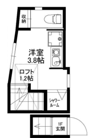 サークルハウス大島参番館の物件間取画像